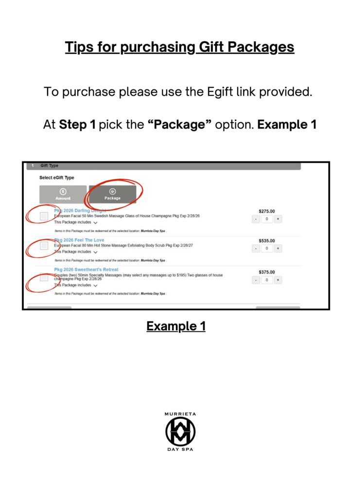 Tips for purchasing Gift Packages