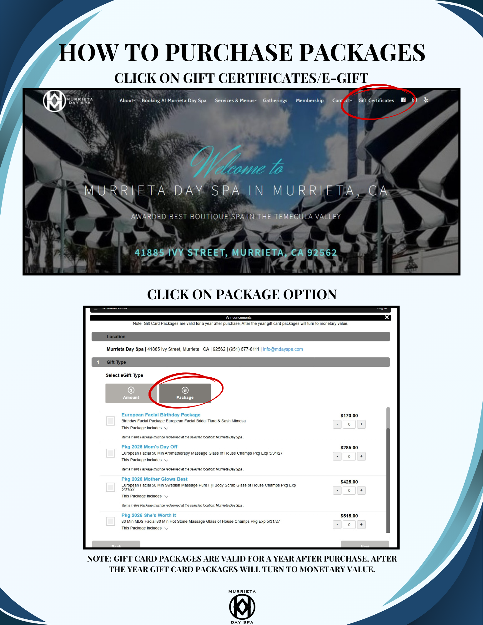 How to purchase Packages